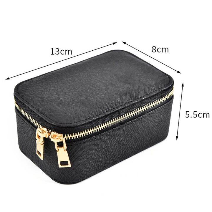 2x-jewelry-box-travel-cosmetic-jewelry-organizer-makeup-lipstick-storage-box-black