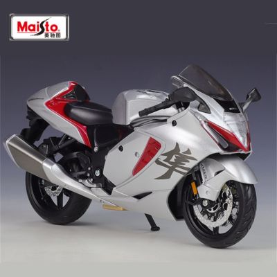 Maisto 1:12 SUZUKI 2022 Hayabusa โมเดลแข่งรถมอเตอร์ไซค์โลหะ Diecasts รถจักรยานยนต์กีฬาถนนของขวัญของเล่นเด็ก