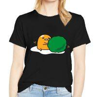 เสื้อยืดผ้าฝ้าย Gudetama ไข่แดงขี้เกียจน่ารักสไตล์น่ารักสำหรับฤดูร้อนท็อปส์ซูคอรอบใหม่ขายส่งตลกเสื้อยืดแบรนด์เนมสำหรับผู้ชายและผู้หญิง Xs-3xl สไตล์ป๊อป