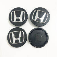 ฝา3D สติ๊กเกอร์ติดล้อ4ชิ้น/เซ็ต69มม. สำหรับ Honda CRV ซิวิคแอคคอร์ดทรงนักบิน Crossroad ฝาครอบมีโลโก้สีดำ