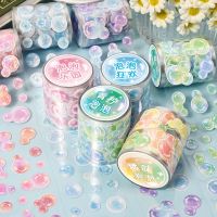 Hand Account Landscape Sticker Round Hand Account Tape DIY Decorative Fantasy Color Dot Sticker Goo Card Washi Tapes