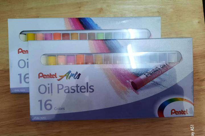 pentel-สีชอล์ค-16-สี