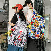 Graffiti Mountaineering Bag ulzzang Backpack for Women Student Large Capacity Breathable Fashion Multipurpose Bags