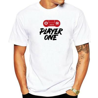 Player One Funny T-Shirts Mens Oversized Cotton Tops Streetwear Tee Shirts Boys Casual Short Sleeve Tees