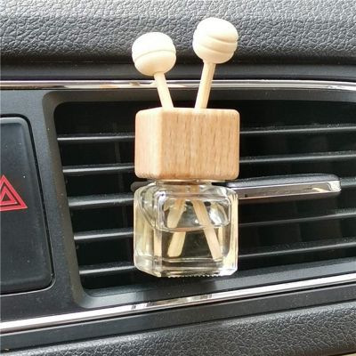 【DT】  hot1 Piece Car Hanging Perfume Pendant Fragrance Air Freshener Empty Glass Perfume Diffuser Bottle Aromatherapy Decor