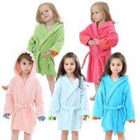 【LZ】♣❣  Cute Baby Roupões de banho para meninas Pijama Kids Dinosaur Hooded Beach Towel Meninos Bath Robe Pijamas Baby Sleepwear Crianças Vestuário