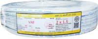 สายไฟ VAF ขนาด 2×1.5 สายปลั๊กไฟ สายแข็งคู่ รางเก็บสายไฟ สายไฟฟ้า (ความยาว 10,20,30 เมตร)