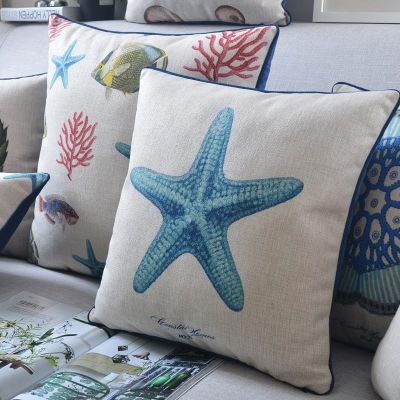 【CW】❃✿♣  Pillowcase Starfish Cushion Waist Throw Sofa