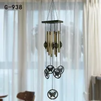 สินค้าใหม่ กระดิ่งลม 8 หลอด โมบายลม รูปผีเสื้อ รุ่น G-938B3 Wind Chime ระฆังลม ตกแต่งบ้าน ตกแต่งสวน