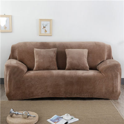 Plush Sofa Cover Stretch Thick Slipcover Sofa Cover for Living Room Universal All-inclusive Sectional Couch Cover 1234 seater