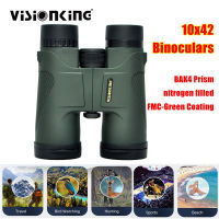 Visionking 10x42 Zoom Telescope Professional Powerful Binoculars Long Range BAK4 HD Portable Monocular Camping Tourism Outdoor