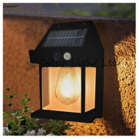 ไฟเหลือง ไฟโซล่าเซลล์เซ็นเซอร์ 1 LED โหมด 3 solar light โคมไฟตกแต่งบ้าน