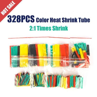 【cw】 328pcs Heat-shrink Tubing Thermoresistant Tube Shrink Wrapping Electrical Connection Wire Cable Insulation Sleeving