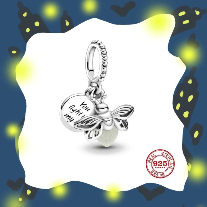 2023-newst-glow-in-the-dark-firefly-dangle-charm-pendant-beads-fit-original-pandora-charms-silver-925-bracelet-diy-women-jewelry