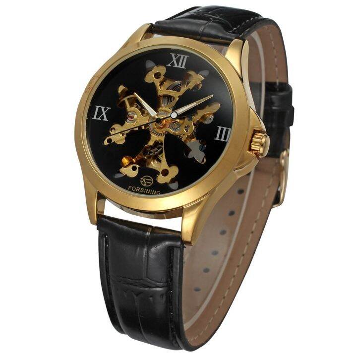 new-forsining-watches-men-classic-leather-strap-gold-skeleton-dial-analog-hollow-out-automatic-mechanical-wristwatch-gift