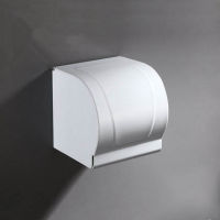 Double Outlet Waterproof Wall Mount Toilet Paper Holder Shelf Bathroom Toilet Paper Tissue Tray Roll Paper Tube Storage Box