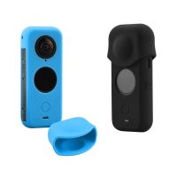 Silicone Protective Cover for Insta360 One X2 Removable Dustproof Scratch Camera Convenient Lens Cap Soft Sleeve Action Camera