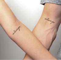 Temporary Tattoo Sticker Hot Sale DIY Always Fashion Body Art Waterproof Love Friendship