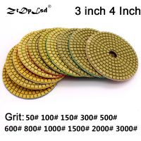 ♘♂✈ ZtDpLsd 3 /4 Dry Polish Pads Sanding Disc Marble Granite Polisher Flexible Stone Ceramic Tile Bond Fade Sander Grind Hand Tools