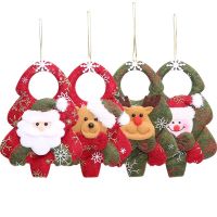 Retail 4pcs/lot Length 11cm New Xmas Gifts Christmas Tree Hanging Ornaments Santa Claus Pendants Drop Decorations for Home Christmas Ornaments