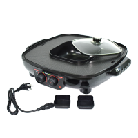 เตาปิ้งย่างเอนกประสงค์หร้อมหม้อสุกี้Smarthome Electric Grill With Pot 2 in 1 Square  รุ่น SM-EG1802