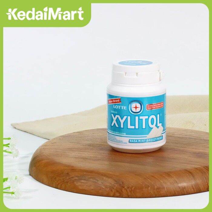 Lotte Xylitol Gum Breezy Mint Botol 58 Gram Lazada Indonesia