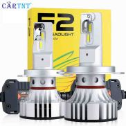 CarTnT 1 Cặp Bóng Đèn H4 LED Đèn Pha LED Siêu Sáng H7 H8 H9 H11 9005 9006