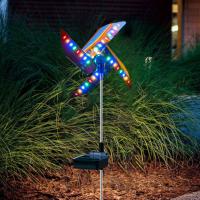 Solar Powered Outdoor Windmill Lamp Holiday Lights 32LED Spot Light Outdoor Garden Decor Windmill Waterproof Night Light