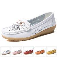 Womens Shoes Breathable Light Flat Loafers Shoes For Women Fashion Outdoor Ladies Shoes Cutout Female Plus Size Platform Shoes