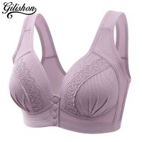 【CC】☫✼  Front Buckle Large Size Push Up Thin Cup Bralette Seamless Brassiere Big Breast