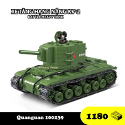 Đồ chơi Lắp ráp Xe Tăng hạng nặng KV-2, Quanguan 100239 Heavy Tank