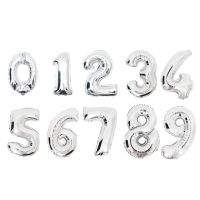 16 Inch 0-9 Number Balloons Aluminum Foil Balloon Happy Anniversary Birthday Party Decorations