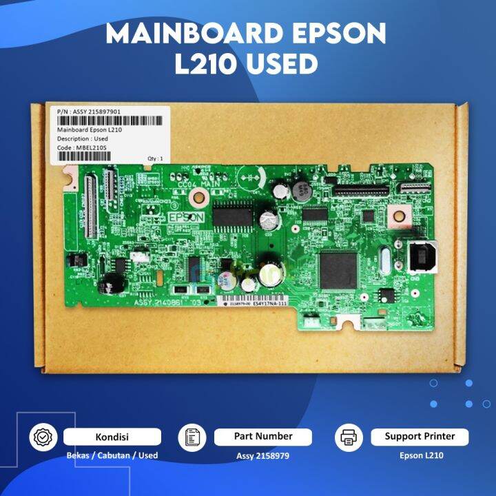 Board used Printer Epson L210, Mainboard Bekas Epson L210, Motherboard ...