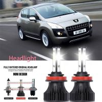 หลอดไฟหน้ารถยนต์ LED LAI 40w 6000k สีขาว สําหรับ Peugeot 3008 2013-2023 2PCS