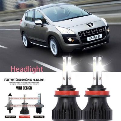 หลอดไฟหน้ารถยนต์ LED LAI 40w 6000k สีขาว สําหรับ Peugeot 3008 2013-2023