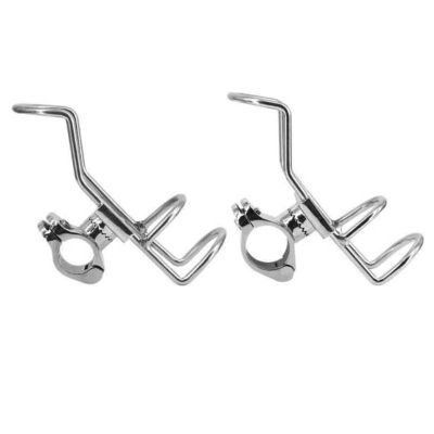 2Pcs 25mm 316 Stainless Steel Fixing Clip Fixed on the Pole Frame, Used for Fishing Boat Kayaking