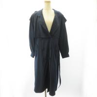 Relian trench coat with belt, navy, navy blue, size 9, approx. M EC ● Direct from Japan Secondhand