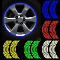 16Pcs 18inch StripsMotorcycle Car Rim Stripe Wheel Decal Tape Sticker Lots Reflective