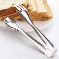 Special Offers Silver Stainless Steel Food Clip Bread Clip Buffet With Spoon Salad Clip Party Pastry Buffet Clamp Kitchen Accessories