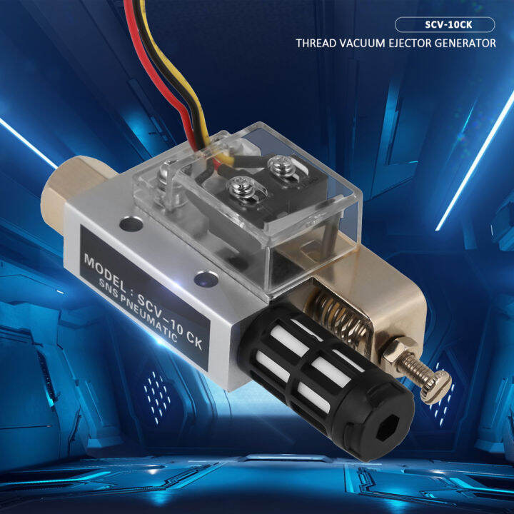 SCV-10CK Vakuum-Ejektor – Pneumatisch, G1/4 Innengewinde, 0,1–0,6 MPa – Für Automatisierung, Robotik & Verpackung