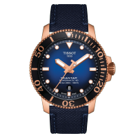 Tissot Seastar 1000 Powermatic 80 ทิสโซต์ ซีสตาร์ 1000 พาวเวอร์เมติค 80 สีน้ำเงินไล่ระดับ T1204073704100 นาฬิกาผู้ชาย