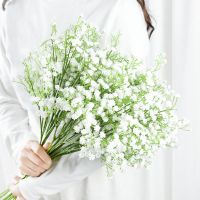 【CC】 52cm Artificial Flowers Gypsophila Baby Breath Fake Wedding Bride Bouquet Valentine  39;s Day