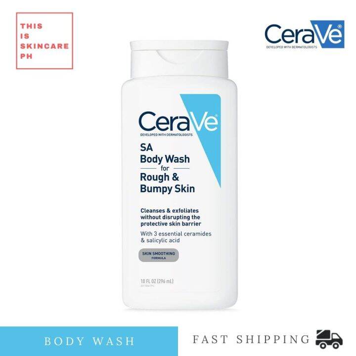 CeraVe Body Wash with Salicylic Acid 10 Ounce Fragrance Free Body