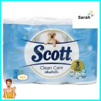 กระดาษชำระ SCOTT CLEAN CARE BABY POWDER แพ็ค6TOILET TISSUE SCOTT CLEAN CARE BABY POWDER PACK 6 **ขายดีที่สุด**