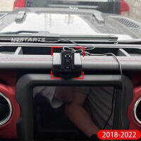 ที่ชาร์จแบบไร้สายในรถยนต์ที่วางศัพท์ Mount Stand สำหรับ Jeep Wrangler 2018-อุปกรณ์นำทาง GPS แบบปรับได้อุปกรณ์ยึดมือถือ