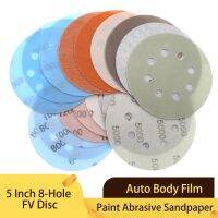 10PCS 5 Inch 125mm 8-Hole FV Superfine Wet/Dry Hook &amp; Loop Auto Body Film Sanding Discs Paint Abrasive Sandpaper  600#-4000# Power Sanders