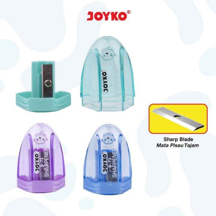 Serutan Joyko B 72 Rautan Pensil 2b Warna Besar Sharpener Lazada