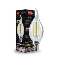 HI-TEK RETRO SERIES หลอดจำปา LED แบบมีไส้ ทรงเปลวเทียน 4W E14 แสงนวล