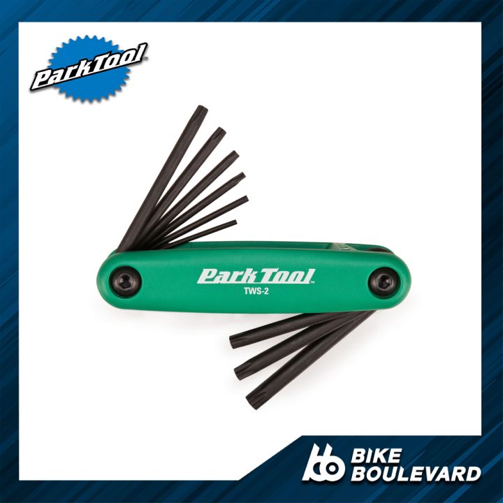 park-tool-tws-2-ประแจพับหัวดาว-ประแจดาว-หัวดาว-ขนาด-t7-t9-t10-t15-t20-t25-t27-t30-และ-t40-เครื่องมือซ่อมจักรยาน-fold-up-torx-compatible-wrench-set-จาก-usa