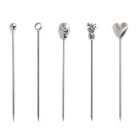 10 Pieces Stainless Steel Cocktail Picks Fruits Toothpicks Appetizers Toothpicks for Sandwiches Barbeque Snacks Cocktail M6CE